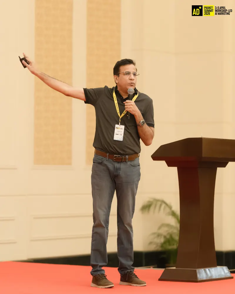 Presenter engaging the summit audience